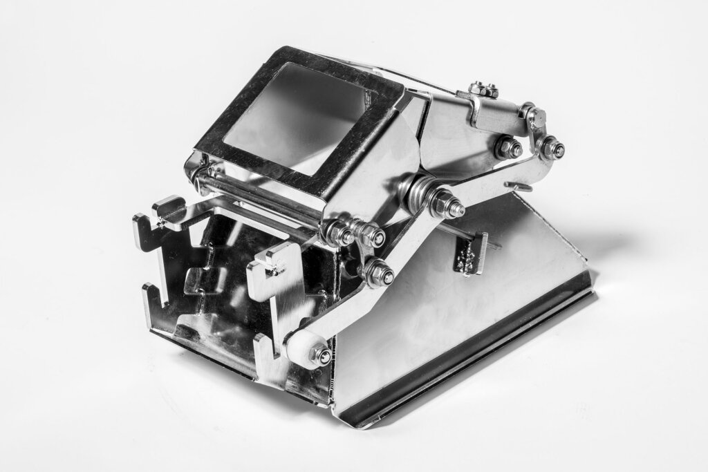 cutting bending sheet metal hopper